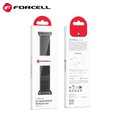 FORCELL F-DESIGN FA03 pasek do APPLE Watch 42 / 44 / 45 / 49 mm czarny