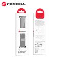 FORCELL F-DESIGN FA03 pasek do APPLE Watch 42 / 44 / 45 / 49 mm srebrny