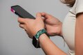 FORCELL F-DESIGN FA04 pasek żywiczny marmurkowy do APPLE Watch 38 / 40 / 41 mm zielony