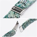 FORCELL F-DESIGN FA04 pasek żywiczny marmurkowy do APPLE Watch 38 / 40 / 41 mm zielony