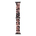 FORCELL F-DESIGN FA04 pasek żywiczny marmurkowy do APPLE Watch 42 / 44 / 45 / 49 mm brązowy