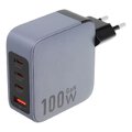 Forcell F-Energy adowarka Sieciowa GaN - 100W z portami: 3x USB C i USB A z adowaniem PD i QC 4.0