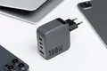Forcell F-Energy adowarka Sieciowa GaN - 100W z portami: 3x USB C i USB A z adowaniem PD i QC 4.0