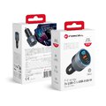 FORCELL F-ENERGY Alu adowarka samochodowa 2 x Typ C + USB A PD QC4.0 SFC2.0 3A 85W szara