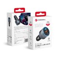 FORCELL F-ENERGY Alu adowarka samochodowa 2 x Typ C + USB A PD QC4.0 SFC2.0 4,5A 65W szara