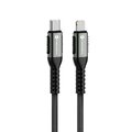 FORCELL F-ENERGY C259 kabel Typ C do Lightning PD 3A 27W Cafule 1,2 m czarny