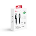 FORCELL F-ENERGY C259 kabel Typ C do Lightning PD 3A 27W Cafule 1,2 m czarny