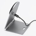FORCELL F-ENERGY Flip Charge Qi2 15W ładowarka indukcyjna kompatybilna z MagSafe srebrny