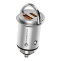 FORCELL F-ENERGY Mini adowarka samochodowa Typ C PD30W + USB QC3.0