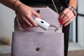 FORCELL F-ENERGY Power Plug F5K3 powerbank 5 000mAh z wbudowanym zczem Typ C PD 20W biay