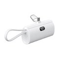 FORCELL F-ENERGY Power Plug F5K3 powerbank 5 000mAh z wbudowanym zczem Typ C PD 20W biay
