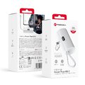 FORCELL F-ENERGY Power Plug F5K3 powerbank 5 000mAh z wbudowanym zczem Typ C PD 20W biay