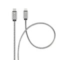 FORCELL kabel Typ C do iPhone Lightning 8-pin QC3.0 PD 27W Metal C238 1m srebrny
