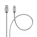 FORCELL kabel USB do Typ C 2.0 2,4A Metal C234 1m srebrny