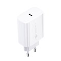 Forcell Ładowarka Sieciowa ze złączem USB typ C i kablem typ C - 3A 25W z funkcją ładowania PD i QC 4.0