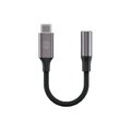 Forever adapter audio AJC-01 jack 3,5 mm - USB-C czarny