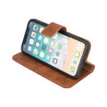 Forever Classic Leather Book Case do iPhone XS Max brązowy