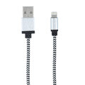 Forever kabel USB - Lightning 1,0 m 1A biały pleciony