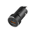 Forever ładowarka samochodowa PD QC CC-06 1x USB-C 1x USB 20W czarna + kabel USB-C - USB-C 60W