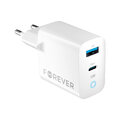 Forever ładowarka sieciowa GaN PD QC TC-06-45AC 1x USB-C 1x USB 45W biała