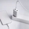 Forever ładowarka sieciowa PD QC TC-07-30AC 1x USB-C 1x USB 30W biała + kabel USB-C - USB-C 60W