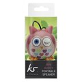 Głośnik Przewodowy KITSOUND MiniBuddy owl pink