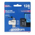 GOODRAM ALL IN ONE M1A4 - czytnik kart ze zczem USB/micro USB + karta micro SD 128GB