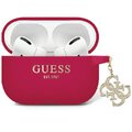 Guess etui do Airpods Pro 2 GUAP2LECG4M magenta Silicone 4G Strassed Charm