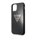 Guess iPhone 11 GUHCN61SGTLBK czarny hard case Glitter Triangle