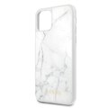 Guess iPhone 11 Pro GUHCN58HYMAWH biały hard case Marble