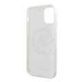 Guess nakładka do iPhone 11 Pro GUHCN58TPUWHGLG białe hard case Glitter 4G Circle Logo