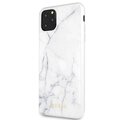 Guess iPhone 11 Pro Max GUHCN65HYMAWH biały hard case Marble