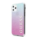 Guess iPhone 11 Pro Max GUHCN65PCUGLPBL różowo-niebieski hard case Glitter Gradient