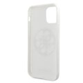 Guess nakładka do iPhone 11 Pro Max GUHCN65TPUWHGLG białe hard case Glitter 4G Circle Logo