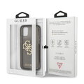 Guess nakładka do iPhone 12 Pro Max 6,7" GUHCP12LPCUGL4GBK czarne hard case Glitter 4G Big Logo