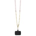 Guess nakładka do iPhone 13 Pro Max 6,7" GUHCP13XP4TDSCPP różowa HC PU Leather Metal Logo Strass Crossbody