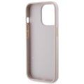 Guess nakładka do iPhone 13 Pro Max 6,7" GUHCP13XP4TDSCPP różowa HC PU Leather Metal Logo Strass Crossbody