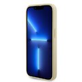 Guess nakładka do iPhone 15 Pro Max 6.7" GUHMP15XPSAHMCB złoty hardcase Saffiano MagSafe