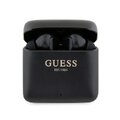 Guess słuchawki Bluetooth GUTWSSU20ALEGK TWS + stacja dokująca czarne Printed Logo