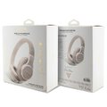 Guess słuchawki nauszne Bluetooth GUBH604GEMP różowe 4G PU Leather With Script Metal Logo
