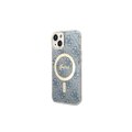 Guess zestaw Nakładka + Ładowarka do iPhone 14 6,1" GUBPP14SH4EACSB niebieski BP Magsafe Case + Charger 4G