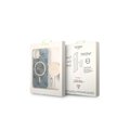 Guess zestaw Nakładka + Ładowarka do iPhone 14 6,1" GUBPP14SH4EACSB niebieski BP Magsafe Case + Charger 4G