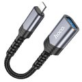 HOCO adapter iPhone Lightning 8-pin (męski) do USB (żeński) 3.0 UA24 czarna