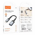 HOCO adapter iPhone Lightning 8-pin (męski) do USB (żeński) 3.0 UA24 czarna