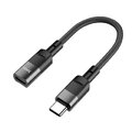 HOCO adapter OTG Typ C (mski) do Lightning (eski) 3A U107 0,1 m czarny