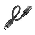 HOCO adapter OTG Typ C (mski) do Lightning (eski) 3A U107 0,1 m czarny