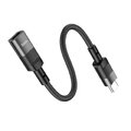 HOCO adapter OTG Typ C (mski) do Lightning (eski) 3A U107 0,1 m czarny