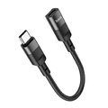 HOCO adapter OTG Typ C (mski) do Lightning (eski) 3A U107 0,1 m czarny