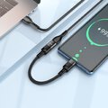 HOCO adapter OTG Typ C (mski) do Lightning (eski) 3A U107 0,1 m czarny