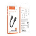 HOCO adapter OTG Typ C (mski) do Lightning (eski) 3A U107 0,1 m czarny